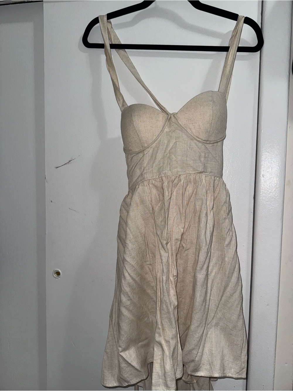 Selfie Leslie Cream Bustier Sundress